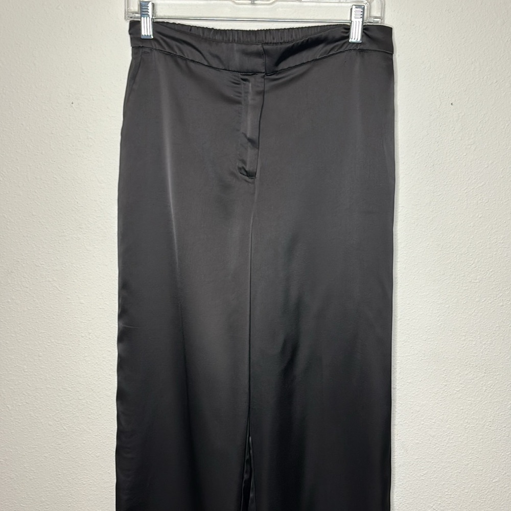 Rachel Zoe size 6 black satin dress pants - Picture 4 of 10